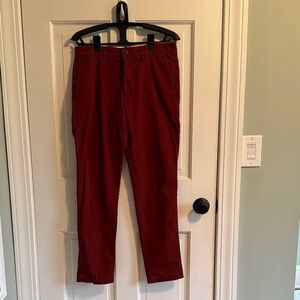 Club Monaco Men's Burgundy Chinos